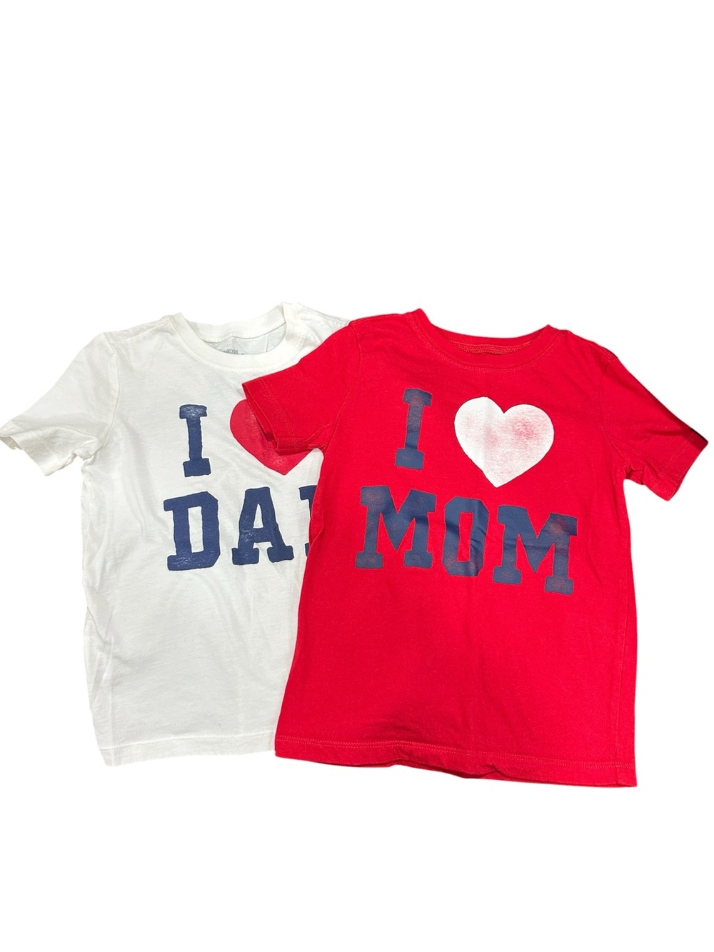 Oshkosh I love Mom I love Dad Tees, Size 5T